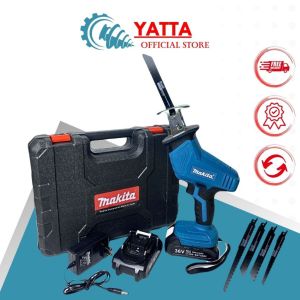 Máy cưa kiếm dùng pin Makita Công suất 1100W KÈM 2 PIN 10 cell 199v TẶNG 4 LƯỠI CƯA