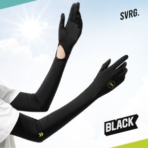 SVRG. Arm Sleeve UV Protector with Gloves- Golf Arm Sleeve Manset