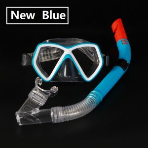 Snorkeling Set Anti-Fog Silicone Diving Mask  Leak Snorkel HD Mask for Adults