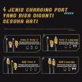 Kabel Data Pengisian Cepat 120W, Super Charger 4-in-1 Kabel Pengisian untuk Ponsel dan Komputer Ip Type C ke Type C PD Micro USB untuk iOS Lightning yang Kompatibel dengan iPhone iOS/Android Cocok untuk Apple iPhone Huawei Xiaomi Samsung. 