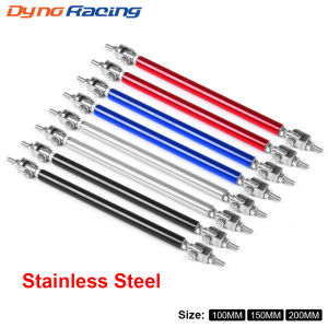 Car modification stainless steel front bumper mounting bracket   Surrounds the front lip pull rod 10/15/20cm
