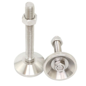 Chân cốc chịu tải nặng bằng thép carbon cố định bu lông neo điều chỉnh chân kim loại cơ khí chống trượt hỗ trợ chân máy M8 M10 M16 M20