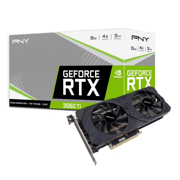 PNY GeForce RTX 3060 Ti 8GB UPRISING Dual Fan LHR PNY GeForce RTX