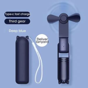 Niye cầm tay nhỏ gọn xách tay fan 3 Trong 1 có thể sạc qua USB quạt gấp 2000MAh 3 Tốc Độ Có Thể Điều Chỉnh Mini quạt nhỏ Tay Cho Du Lịch Ngoài Trời