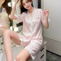 Piyama wanita pendek renda satin adem /baju tidur pendek wanita nyaman Premium. 