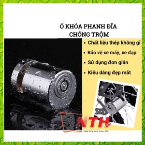 Ổ Khóa Phanh Đĩa Xe Máy Chống Trộm Chất Liệu Thép Nguyên Khối