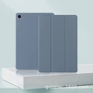 Case Samsung Tab A9 8.7" X110/X115 Tri Folding Standing Smart Flip Silikon Case Auto Wake