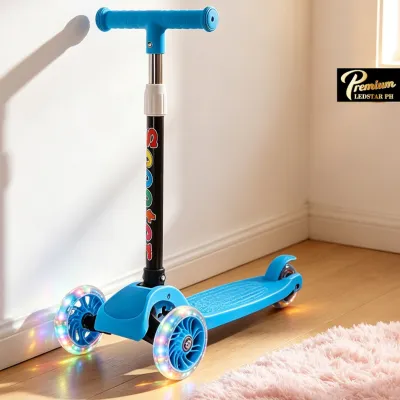 Upgraded Kids Foldable Kick Ride-On Push Scooter For Kids Outdoor Toy Folding Scooter For Boys And Girls