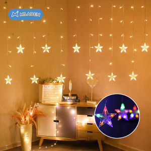 MLADEN Star String Lights LED Fairy Light  Wedding Home Outdoor Patio Decoration Twinkle Lamps