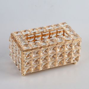 กล่องใส่ทิชชู่ กล่องทิชชู่งานคริสตัล กล่องใส่กระดาษทิชชู่
