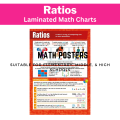 EDUCATIONAL MATH CHARTS RATIOS POSTERS CHARTS, BASIC MATH, A4 SIZE LAMINATED FOR KIDS. 