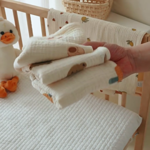 Baby Washcloth with Multi-pattern Design Squares Baby Face Towel & Washcloths for Bath Soft Baby Cloths Bibs Wipes