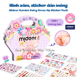 Đồ chơi nail sticker Mideer MD1534 Garden Fairy Dress Up Sticker Pack 1000 miếng (dán móng tay và hình xăm cho bé gái)