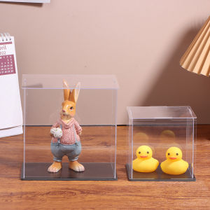 [Faster YG] กล่องโชว์อะคริลิคใส1ชิ้นกล่องป้องกันฝุ่นสำหรับตุ๊กตา ของเล่น ของสะสม22ขนาด