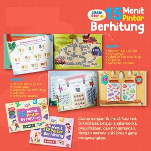 Family READY 15 Menit Pintar Beritung Level 1 dan Level 2 Little Star / Buku Anak Kekinian / Buku Aktivitas Anak
