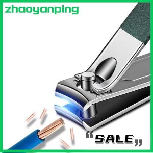 zhaoyanping 6 Pcs Xách Tay Sang Trọng Làm Móng Tay Bộ Dụng Cụ Móng Chân Màu Đen Sáng Nail Clipper Set Chăm Sóc Cá Nhân Công Cụ Lông Mày Kéo