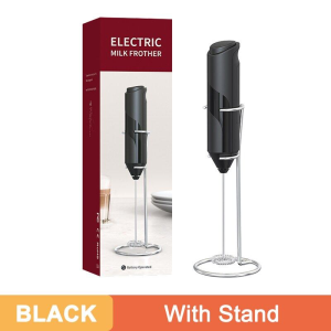 Gemilai electric milk foaming machine coffee mixer electric portable whisky beverage mixer kitchen milk coffee egg mixing tool with bracket