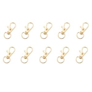 Craft Vòng Cổ Vòng tay DIY xoay móc 10pcs tôm hùm móc càng móc cho Keychain kim loại dây móc có lò xo