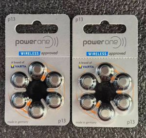 Power One 13 PR48 Hearing Aid Battery Wireless Approved Zinc Air