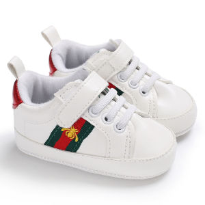 0-18M Baby Shoes Cute Embroidery Little Bee Boys Sports Shoes Girl Infant Walking Shoes Baptist Shoes First Walker