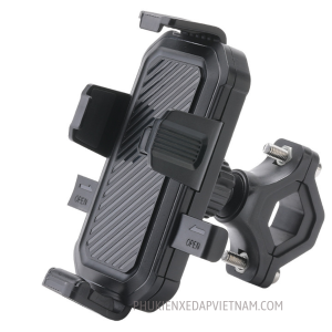 Giá đỡ điện thoại xe máy kẹp điện thoại 360 độ  tự động đóng mở chống rung cho mọi loại xe đạp xe máy