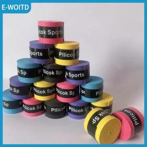 【E-WOITD】 1Pc Dry Tennis Racket Grip Anti-skid Sweat Absorbed Wraps Taps Badminton Grips Racquet Vibration Overgrip Sports Sweatband