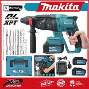 Makita【With warranty card】【Ship within 6 hours】Electric Hammer High Power Rechargeable lmpact Drill Wall Drilling Tool Set