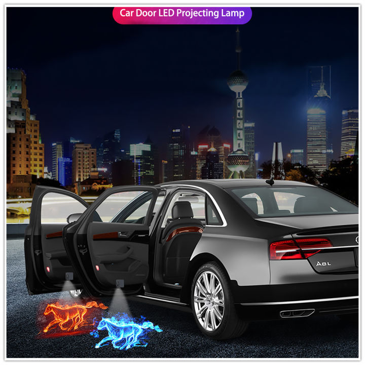 4x LED Car Door Welcome Lights – Courtesy Shadow Projector, Multicolor, CANbus