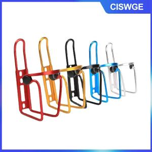CISWGE 1PC hợp kim nhôm xe đạp leo núi chai có thể lồng khung đi xe đạp uống nước cup giá phụ kiện MTB xe đạp nước chai chủ