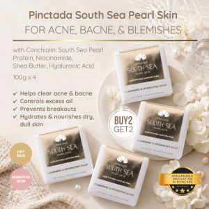 B2G2 Pinctada South Sea Pearl Skin Hydrating Soap with Niacinamide for Healing Blemishes Pimples & Bacne