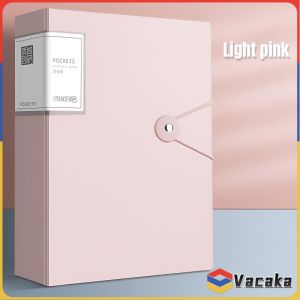 Vacaka 30/100 Pages Clear Book A4 File Organizer Folder Long Clear File Folder Presentation Book 1Pc