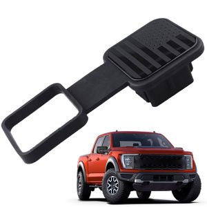 Car Trailer Hitch Cover Plug Dustproof Black Durable Tow Plug Tube Cap for Exterior Protection