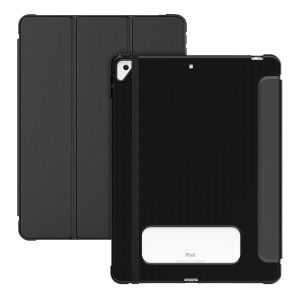 🔥 Mag-CFE Tri Fold case iPad with Safety Belt with Pencil Holder 🔥 PU Leather 🔥 Shock Proof