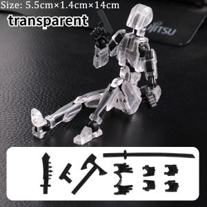 13cm 3D Printed Action Figure Multi-Jointed Movable Shapeshift Robot Full Body Mechanical Mannequin Toys Wing Angel Dummy Toy Creative Gifts for Children Adult