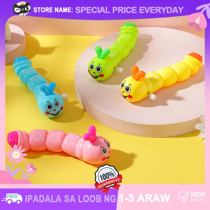 Cute Caterpillar Crawling Clockwork Toys No-battery Needed Wind Up Rolling Cartoon Animal Educational Toy Kids Baby Favor