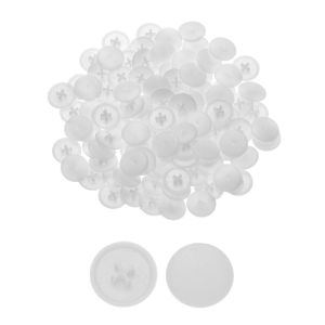 COUPLECOL Flat Phillips Screw Plastic Furniture Hardware Bolts Exterior Nuts Covers Nail Holes Hide Beautify Self-tapping Snap Cap Screws Fold Snap Nuts Covers Screw Lids