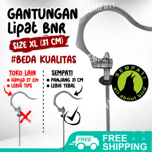 SEMPATI Gantungan Replika Bnr Tutup Oli Alumunium Cantolan Sangkar Kandang Burung Murai Lovebird Kotak Pleci Branjangan GTGBNR