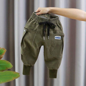 Quần kaki dài dáng BOM túi lớn cá tính cho bé trai