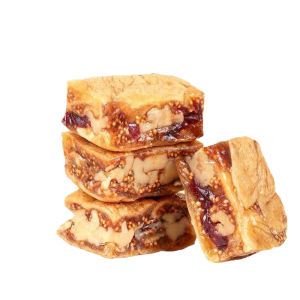 ✨【0 Additives】Black Sesame Cranberry Fruit Pie Sweet And Soft Black Sesame Cranberry Fig Pie Natural Healthy Snacks Dried Fig Supplementation