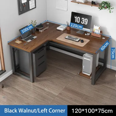 ⭐READY STOCK⭐ LI-Corner Desk Workstation Study Writing Table Meja Belajar Computer Table L-shaped Office Desk Corner Learning Desk