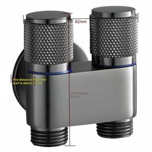 One-in two-out Angle valve double-out toilet water dispenser one-in two-out washing machine faucet