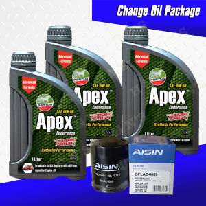 PERTUA Apex Synthetic Performance Oil Change Bundle for Mitsubishi Mirage HB G4 / Chery QQ