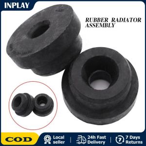 2PCS Radiator Assembly Upper Insulator Mounts Bushing Rubber Black Fit for Honda Accord Civic 74173-SJ4-000 74173-Sj4-000 Car Radiator Upper Lower Rubber Mount Cushion Bushing Fit for Honda Accord