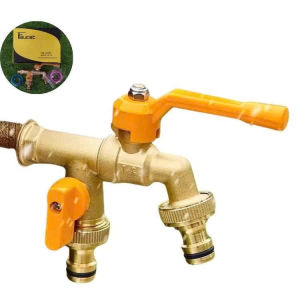 Vòi nước tăng áp 1 vào 2 đầu ra thông minh bằng hợp kim kẽm -vòi Faucet fullbox