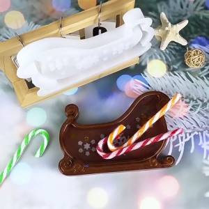 Sleigh Sturdy Silicone Tray Mold for Resin Castes Craft Supplies Dishes Molds for Jewelry Making and Coasters Creatio