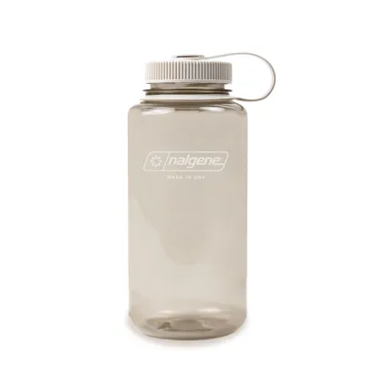 Nalgene 32oz Wide Mouth Water Bottle | Lifetime Warranty 1L Leakproof BPA FREE Tritan Perfect For Camping Sports Cycling