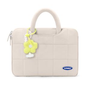 PUDE น่ารักน่ารักๆ กระเป๋าใส่คอมพิวเตอร์ พร้อมจี้ สะดวกสบายสบายๆ กระเป๋าพีซีแบบพกพา ทนทานต่อการใช้งาน กันกระแทกและกันกระแทก ที่คลุมกระเป๋าเอกสาร