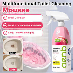 Toilet Cleaning Foam Mousse Bathroom Stain Remover for Toilet Bowl Antibacterial Deodorizing Effervescent Cleaner for Home Use Bathroom Grime Removal Cleaner Toilet Cleaning Foam