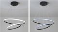 36W Tri-Tone Black Dual Ring Hanging Light Pendant Light Dining Light. 