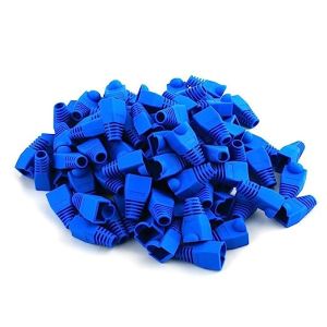 HONI 100pcs RJ45 Connectors Cat5e/Cat6 Passthrough 8P8C Gold Plated High-Speed Networking for Rj45 Cable